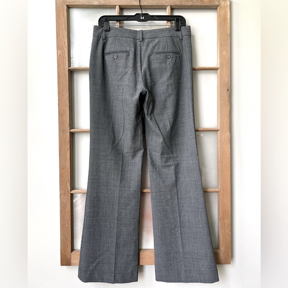 Express Editor Mid Rise Trouser Flare Pants - Heather Grey - Size 6 - Picture 10 of 16
